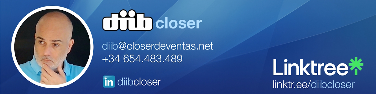 Sales Closer High Ticket - Contacto diibcloser en LinkTree.